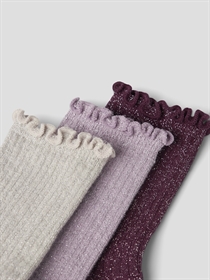 NAME IT 3-Pak Glimmer Strømper Rosie Keepsake Lilac